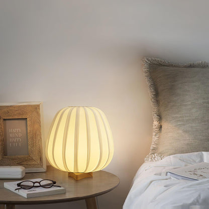 Simple Wooden Desk Lamp with Natural Base