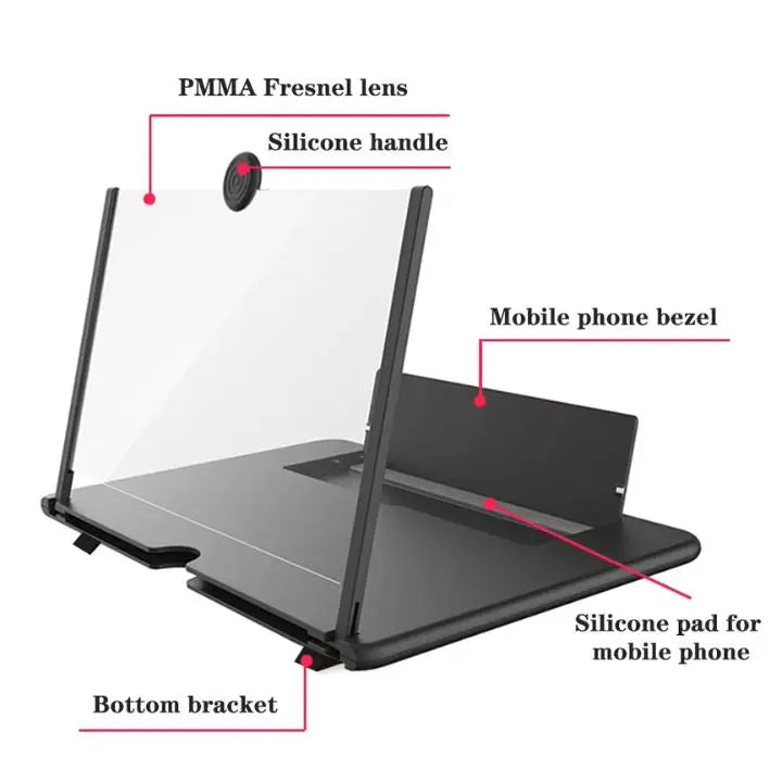 Portable Phone Screen Amplifier - HD Video Enhancer