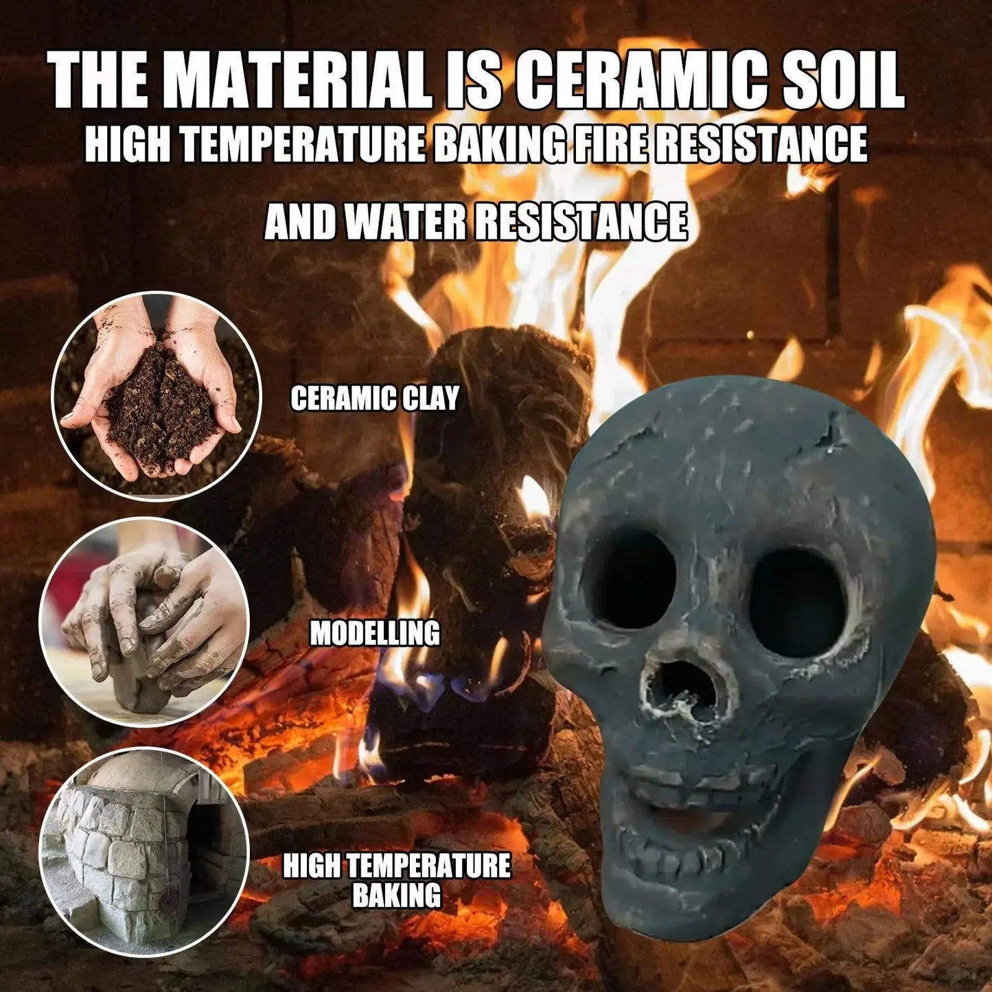 Heat Resistant Skull Decor - Cofik