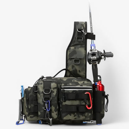 Waterproof Fishing Gear Bag with Rod Holder