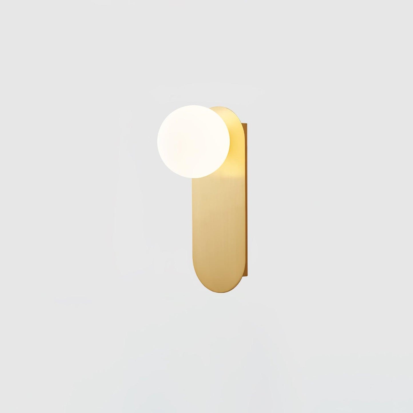 Round Base Glass Wall Light Sconce