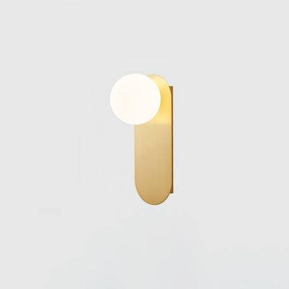 Round Base Glass Wall Light Sconce