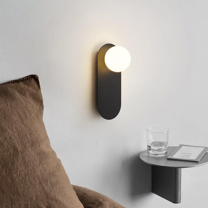 Round Base Glass Wall Light Sconce