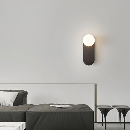 Round Base Glass Wall Light Sconce