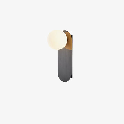 Round Base Glass Wall Light Sconce
