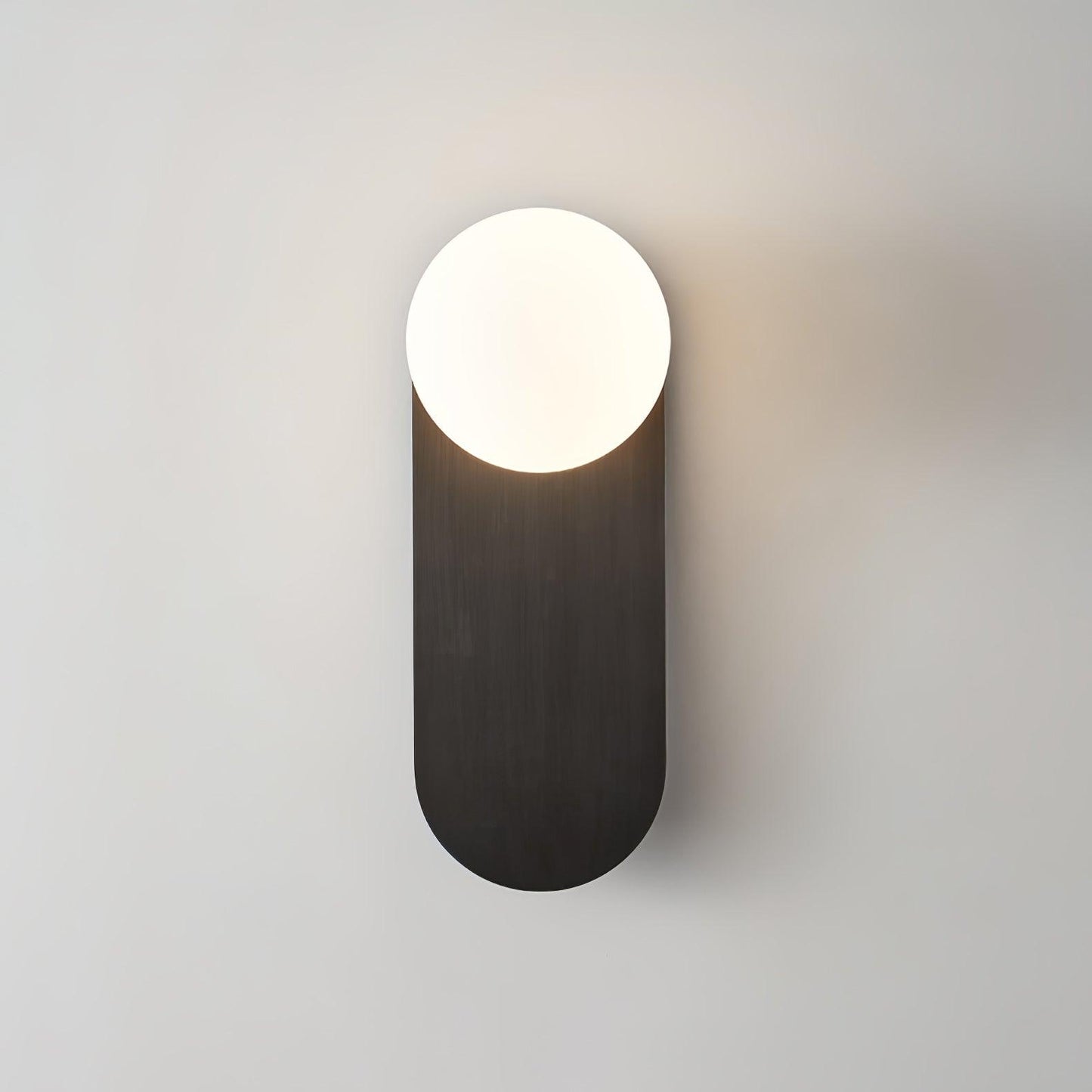 Round Base Glass Wall Light Sconce