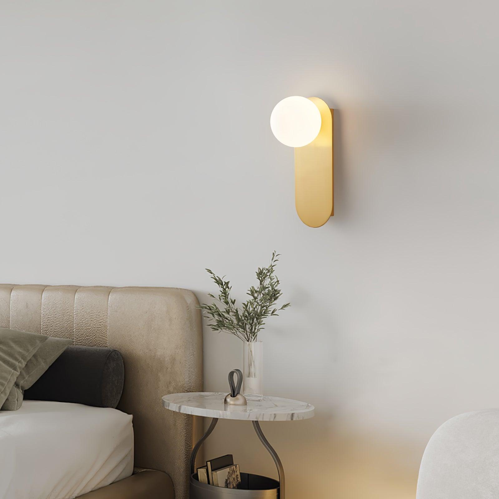 Round Base Glass Wall Light Sconce - Cofik