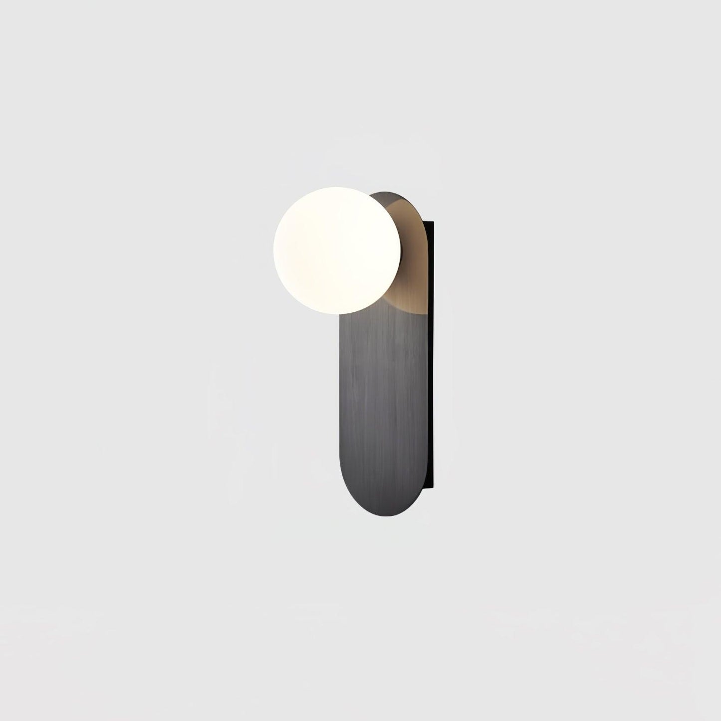 Round Base Glass Wall Light Sconce
