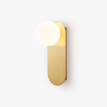 Round Base Glass Wall Light Sconce