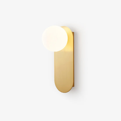 Round Base Glass Wall Light Sconce