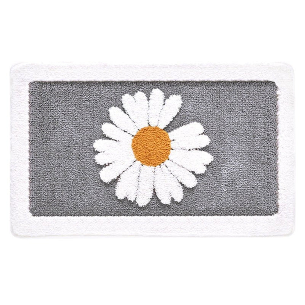 Soft Floral Bathroom Mat