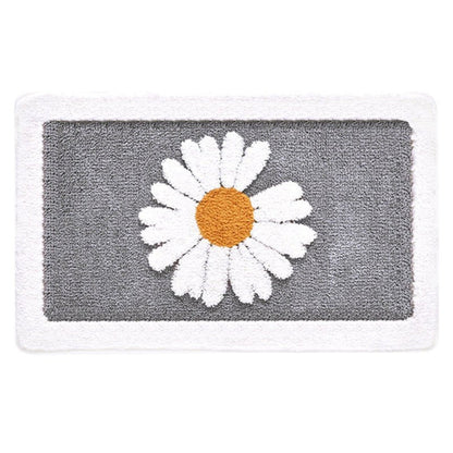 Soft Floral Bathroom Mat