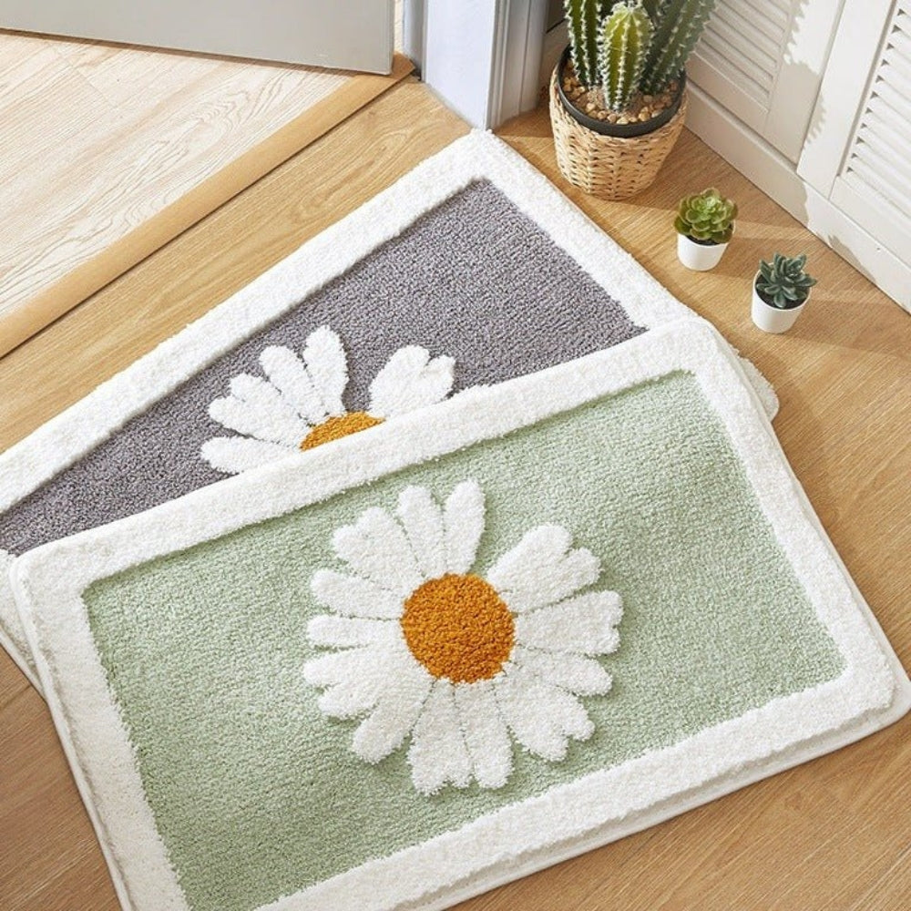 Soft Floral Bathroom Mat - Cofik