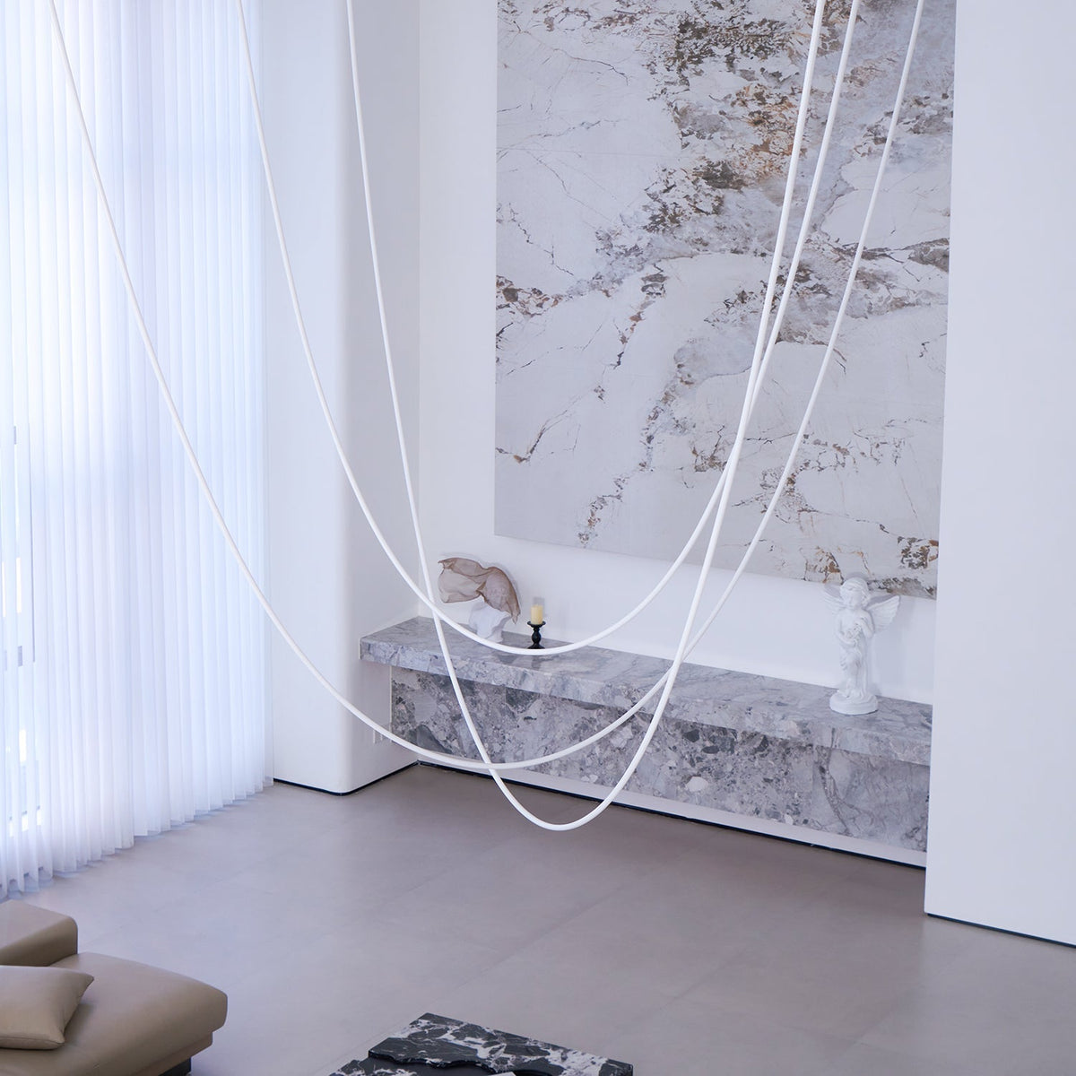 Luxury Gold LED Hanging Light Fixture