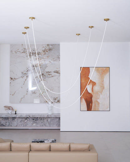 Luxury Gold LED Hanging Light Fixture