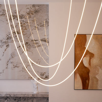 Luxury Gold LED Hanging Light Fixture
