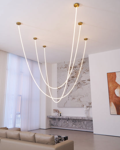 Luxury Gold LED Hanging Light Fixture