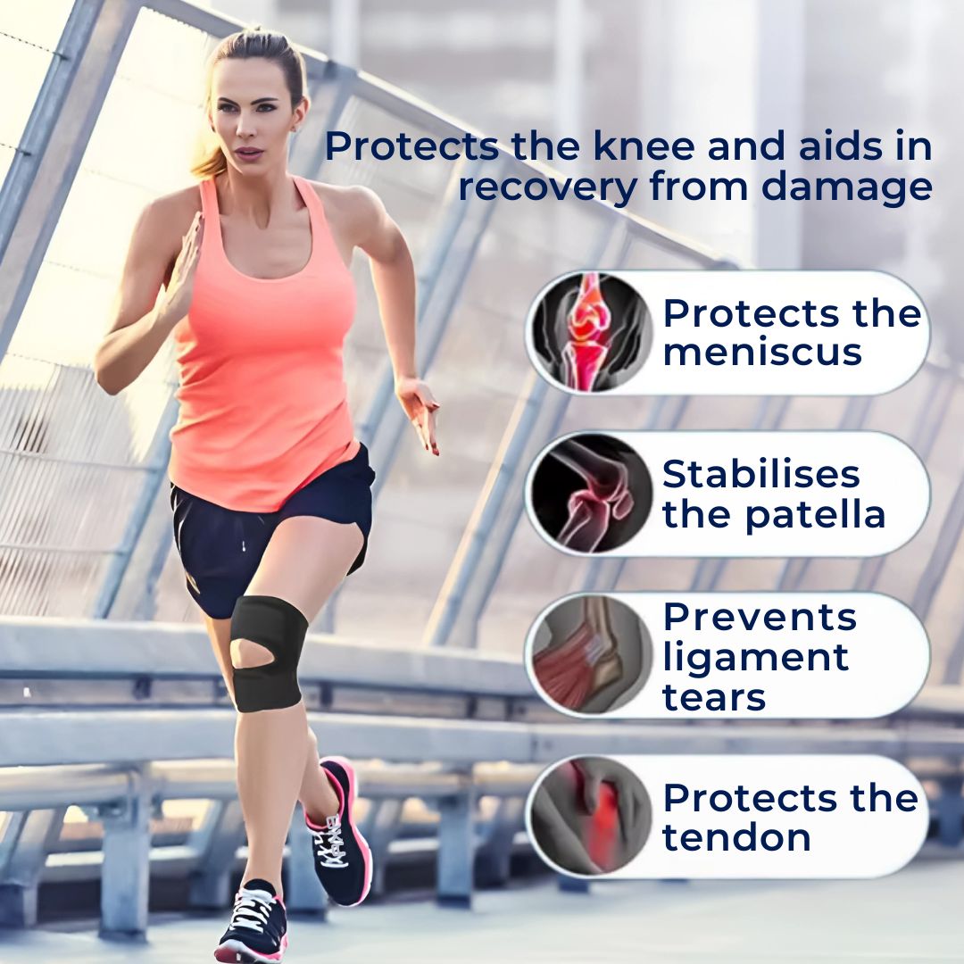 Comfort Knee Pads with Extra Support and Stability Strap