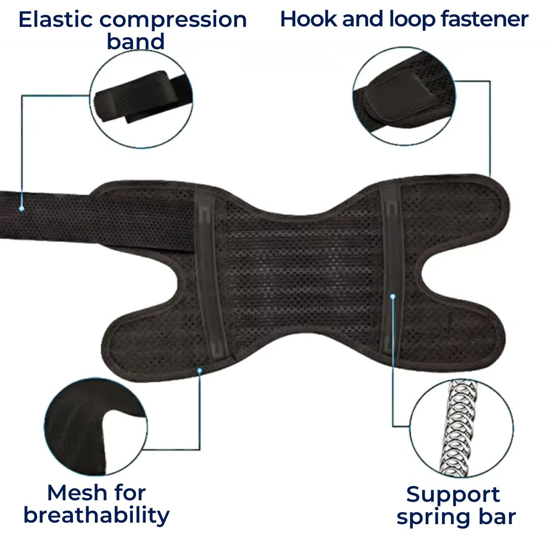 Comfort Knee Pads with Extra Support and Stability Strap