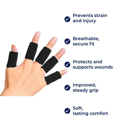 Soft Finger Protection Sleeves for Sports Injury Care