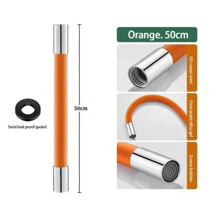 Adjustable Long Reach Faucet Extension 50cm Swivel Spout