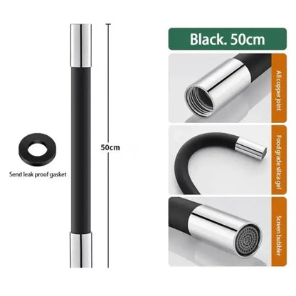 Adjustable Long Reach Faucet Extension 50cm Swivel Spout