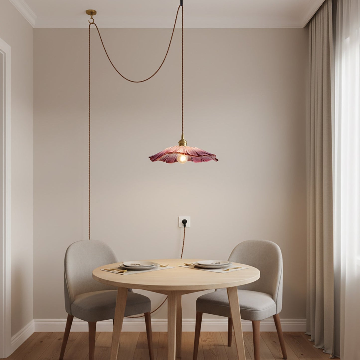 Beautiful Glass Floral Pendant Light Fixtures