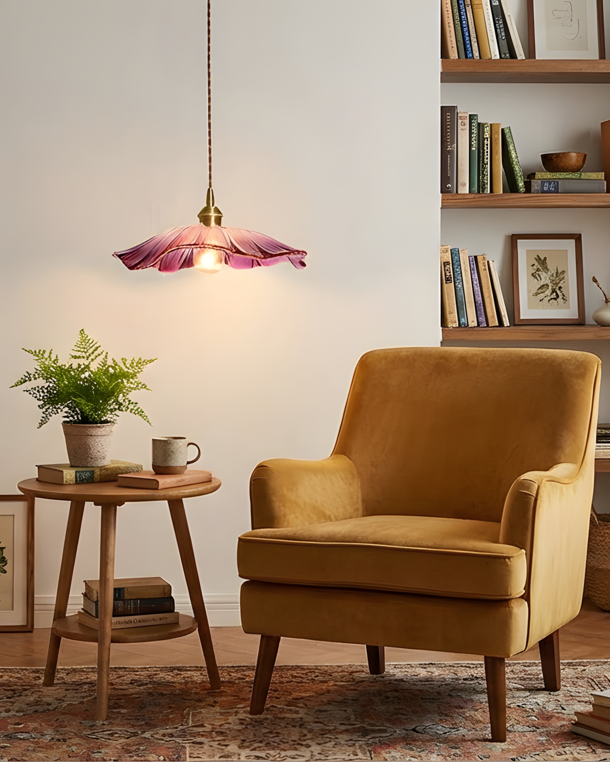 Beautiful Glass Floral Pendant Light Fixtures