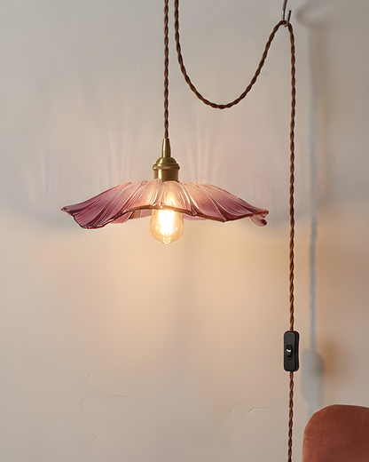 Beautiful Glass Floral Pendant Light Fixtures