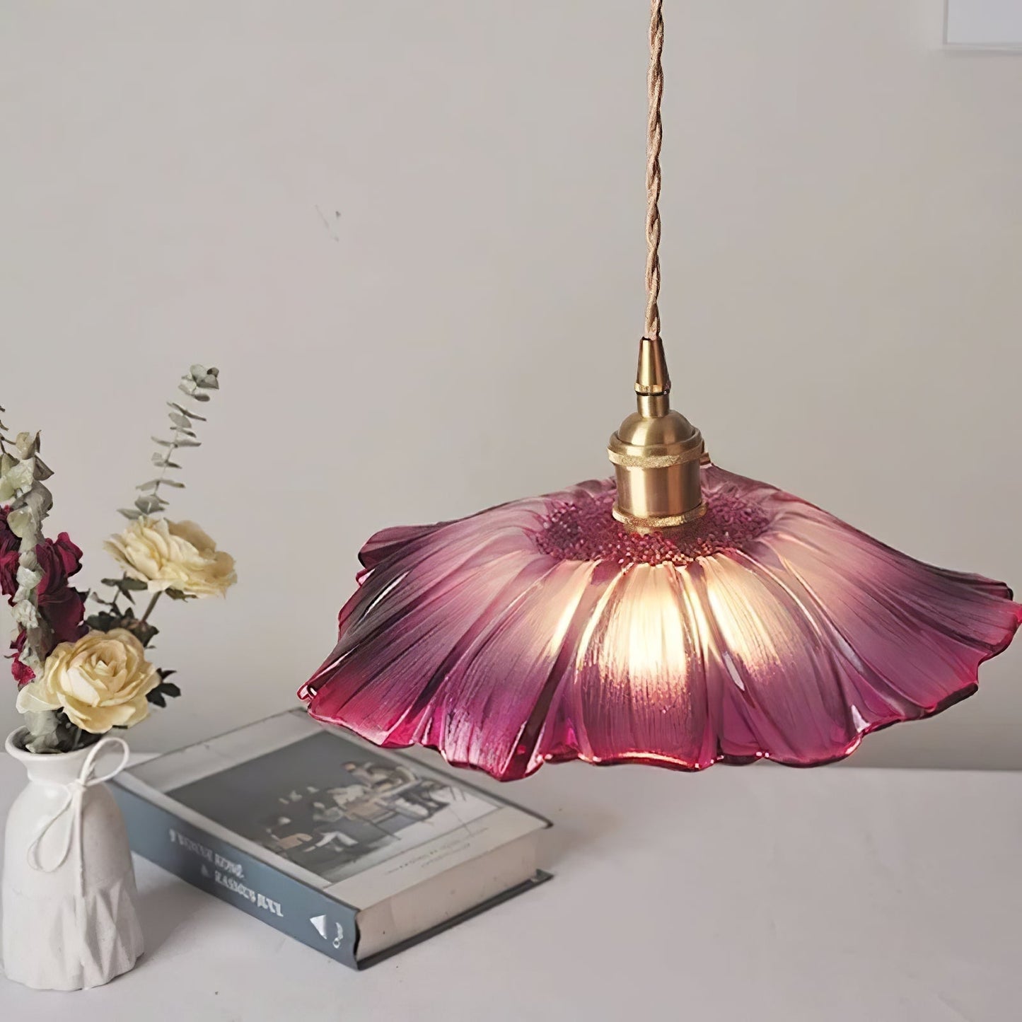 Beautiful Floral Hanging Light Fixture