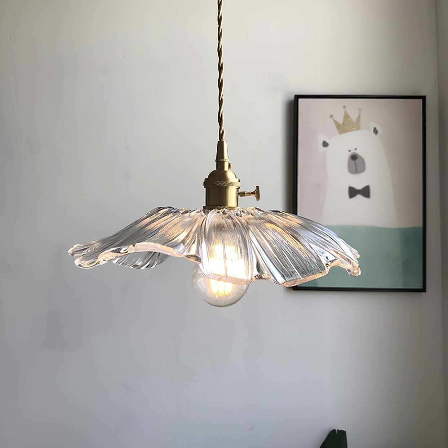 Beautiful Floral Hanging Light Fixture
