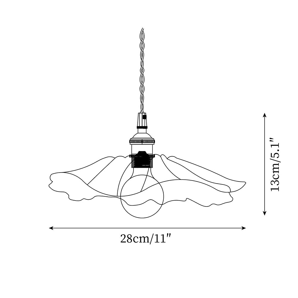 Beautiful Glass Floral Pendant Light Fixtures
