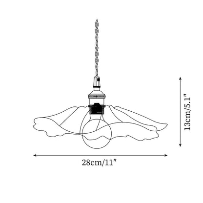 Beautiful Glass Floral Pendant Light Fixtures