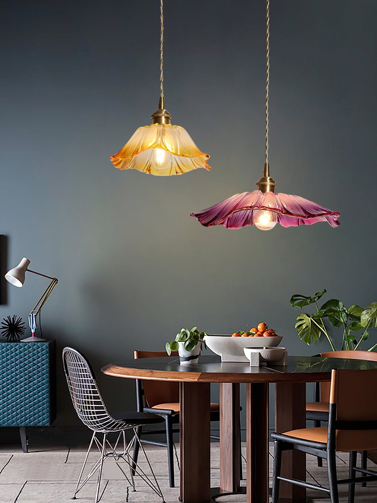 Beautiful Floral Hanging Light Fixture