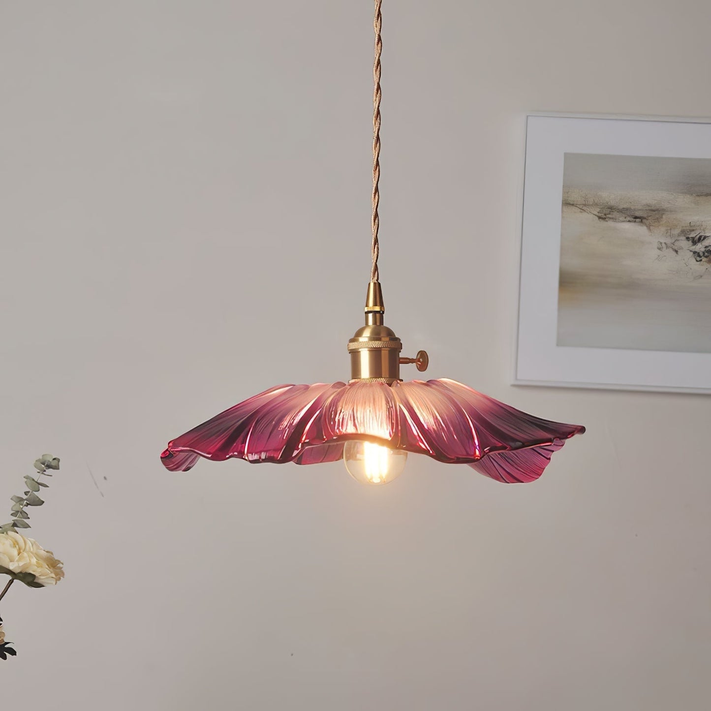 Beautiful Floral Hanging Light Fixture