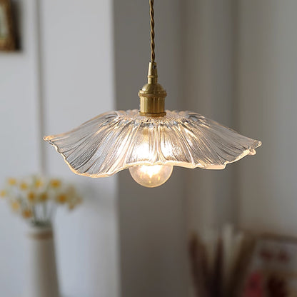 Beautiful Glass Floral Pendant Light Fixtures