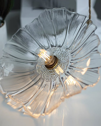 Beautiful Glass Floral Pendant Light Fixtures