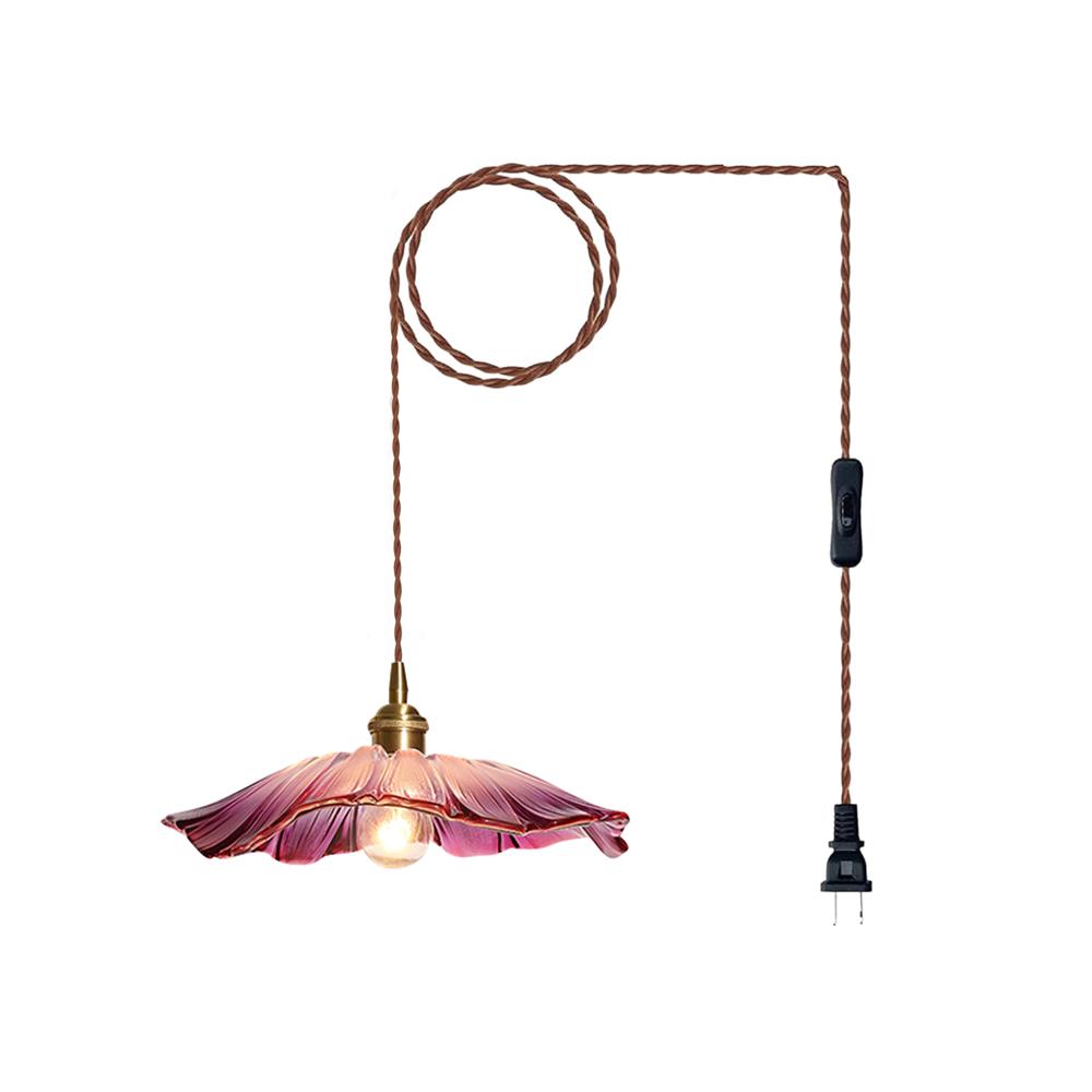 Beautiful Glass Floral Pendant Light Fixtures