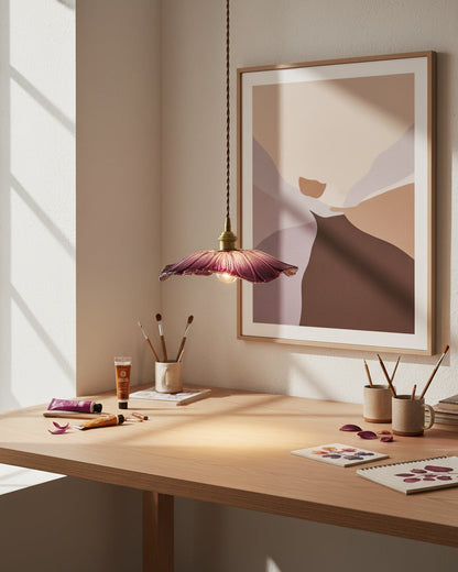 Beautiful Glass Floral Pendant Light Fixtures