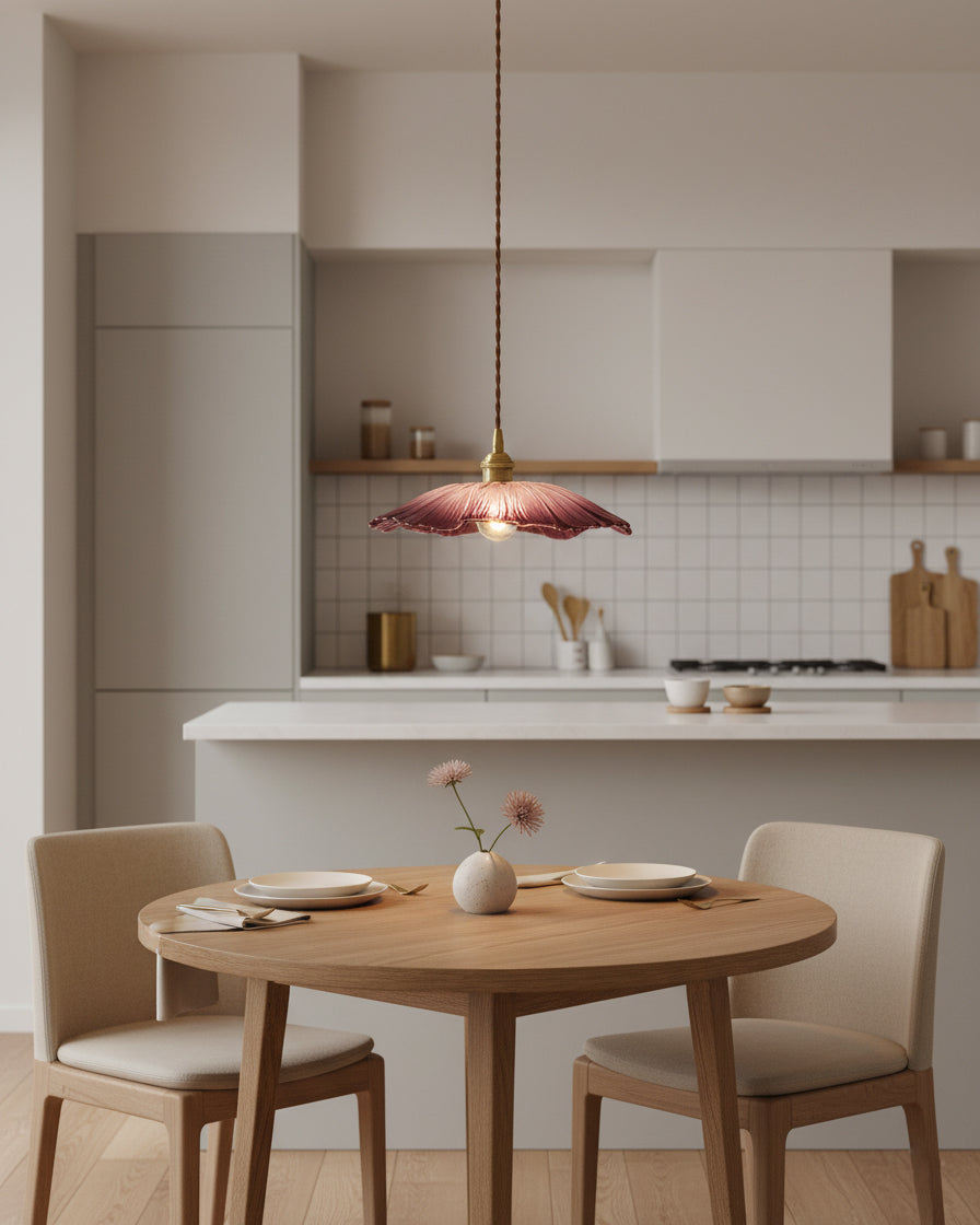 Beautiful Glass Floral Pendant Light Fixtures