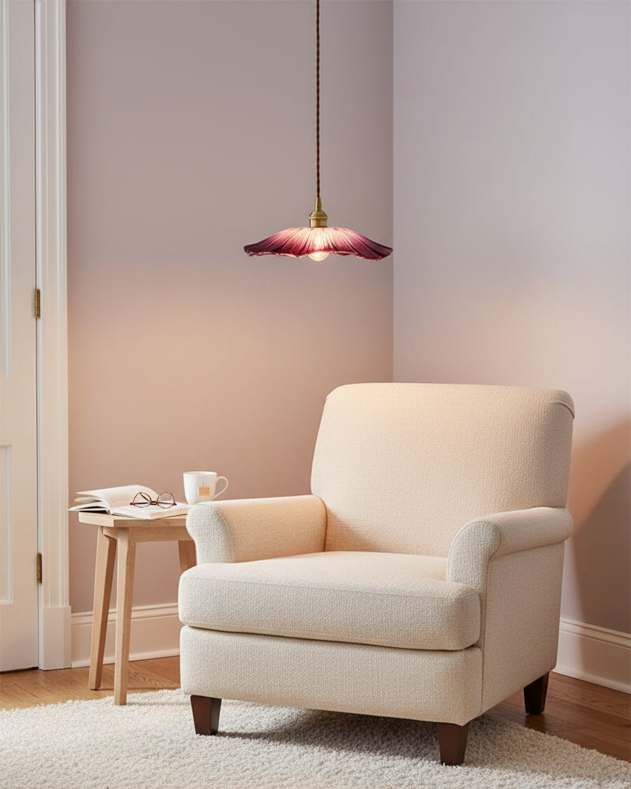 Beautiful Glass Floral Pendant Light Fixtures