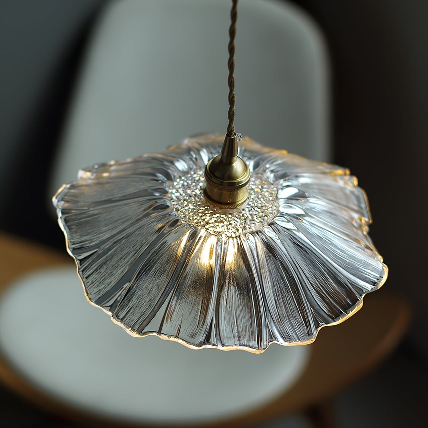 Beautiful Glass Floral Pendant Light Fixtures