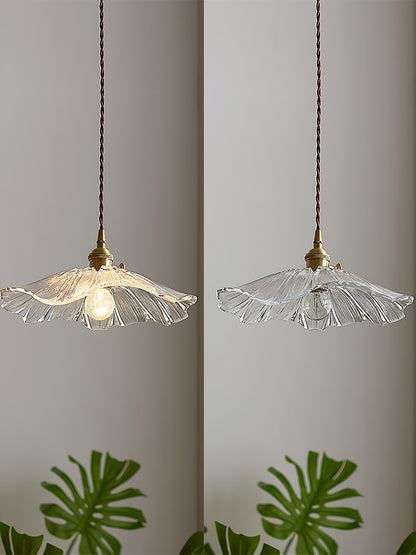 Beautiful Glass Floral Pendant Light Fixtures