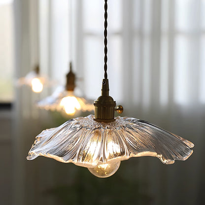 Beautiful Glass Floral Pendant Light Fixtures