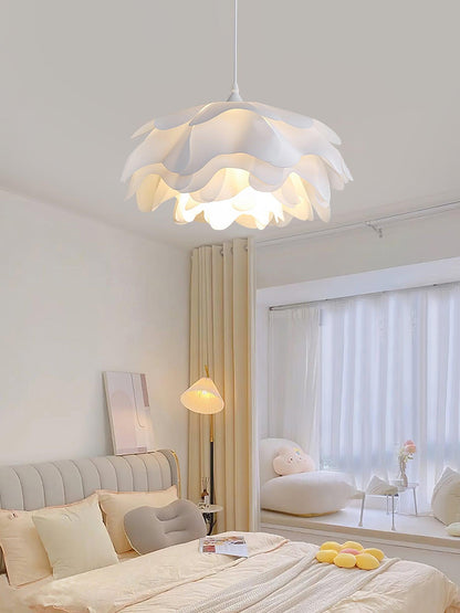 Beautiful Floral Glass Hanging Lamp