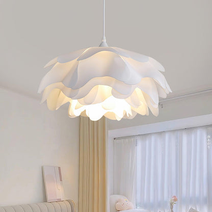 Beautiful Floral Glass Hanging Lamp