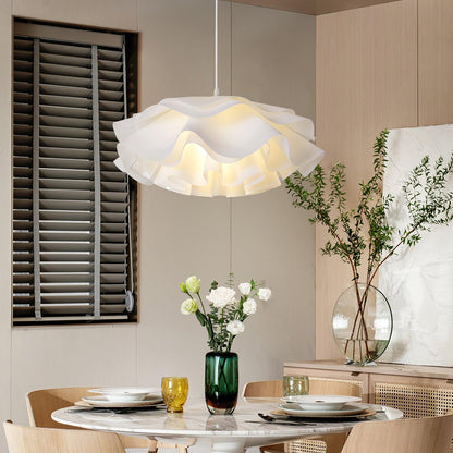 Beautiful Floral Glass Hanging Lamp