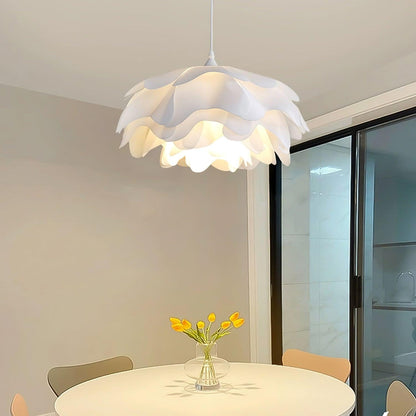 Beautiful Floral Glass Hanging Lamp