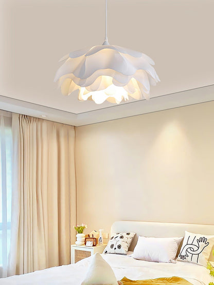 Beautiful Floral Glass Hanging Lamp