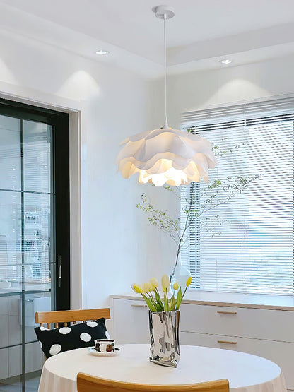 Beautiful Floral Glass Hanging Lamp